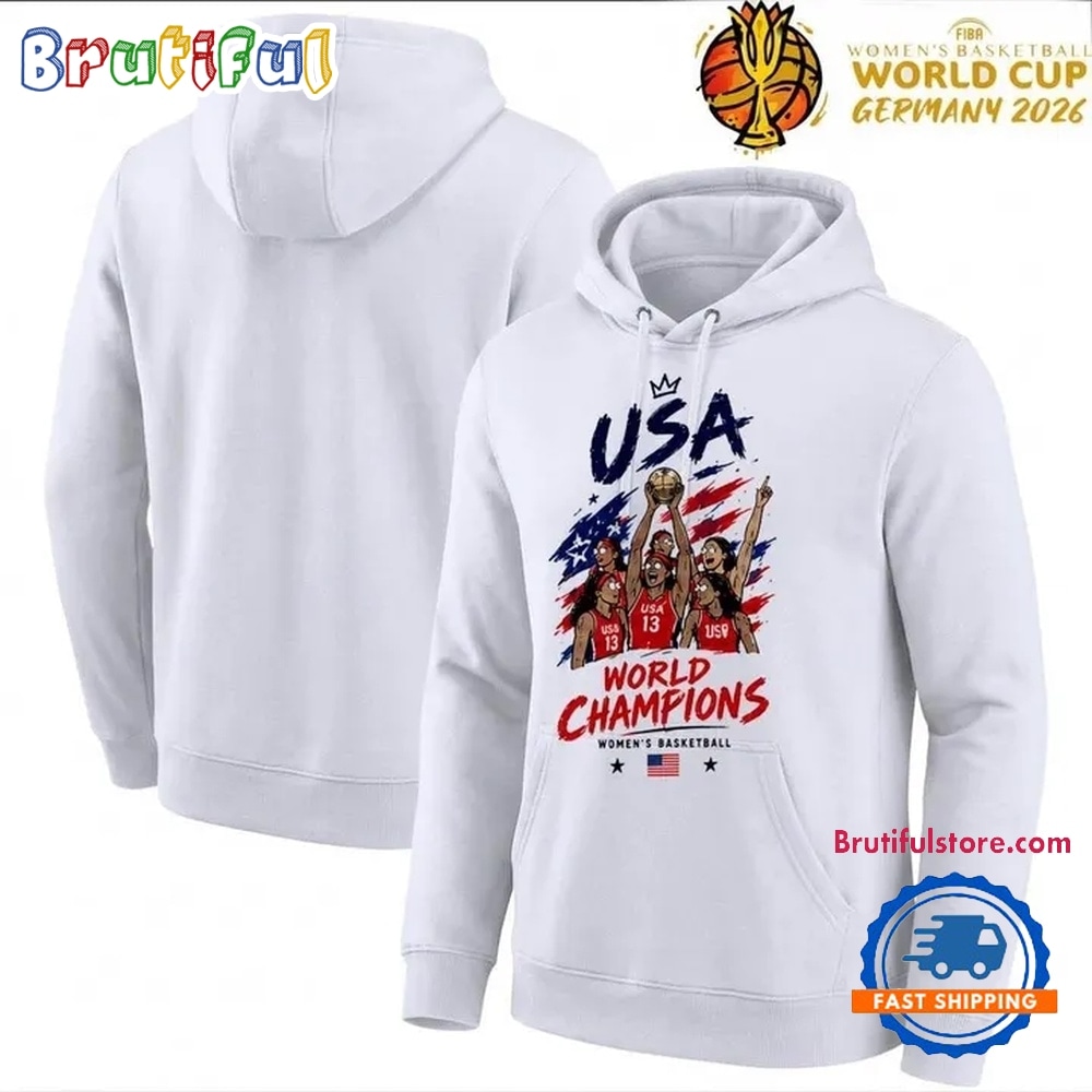 USA Team Celebration Art FIBA Women’s Basketball World Cup Finals Hoodie USA Team Celebration Art FIBA Women’s Basketball World Cup Finals Hoodie