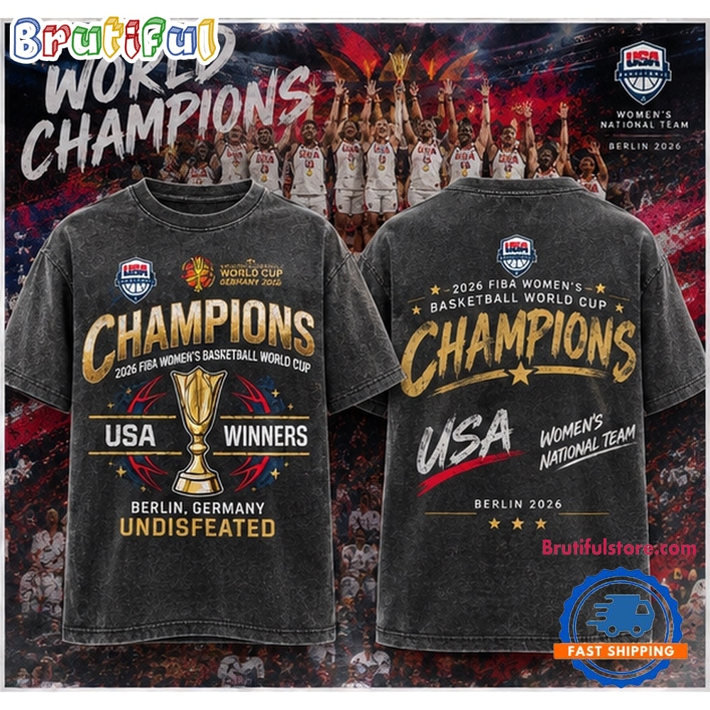 USA Women’s Basketball 2026 FIBA World Cup Champions Special New T Shirt USA Women’s Basketball 2026 FIBA World Cup Champions Special New T Shirt