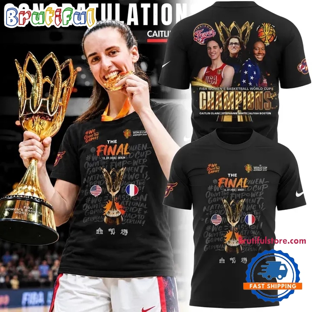 USA Women’s Basketball 2026 FIBA World Cup Champions Team Graphic T Shirt USA Women’s Basketball 2026 FIBA World Cup Champions Team Graphic T Shirt