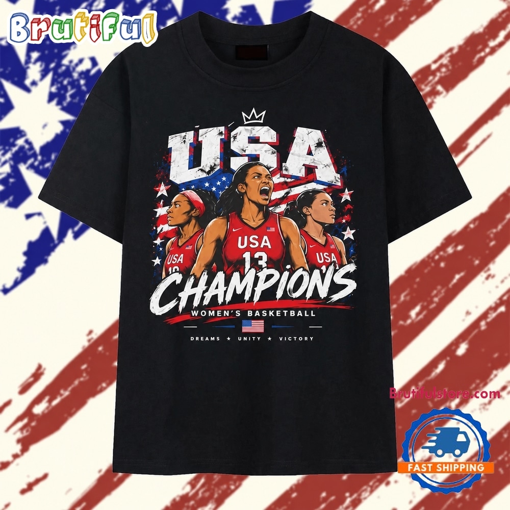 USA Women's Basketball Champions Dreams Unity Victory T Shirt USA Women's Basketball Champions Dreams Unity Victory T Shirt