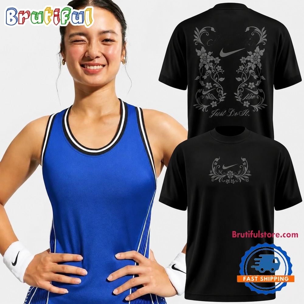 Alex Eala In Full Bloom Graphic Black T Shirt Alex Eala In Full Bloom Graphic Black T Shirt