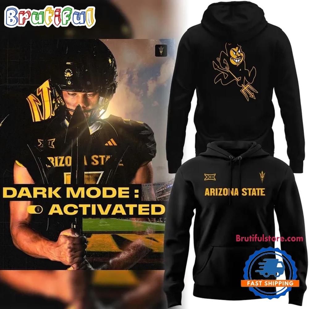 Arizona State Sun Devils Dark Mode 2026 Hoodie Arizona State Sun Devils Dark Mode 2026 Hoodie
