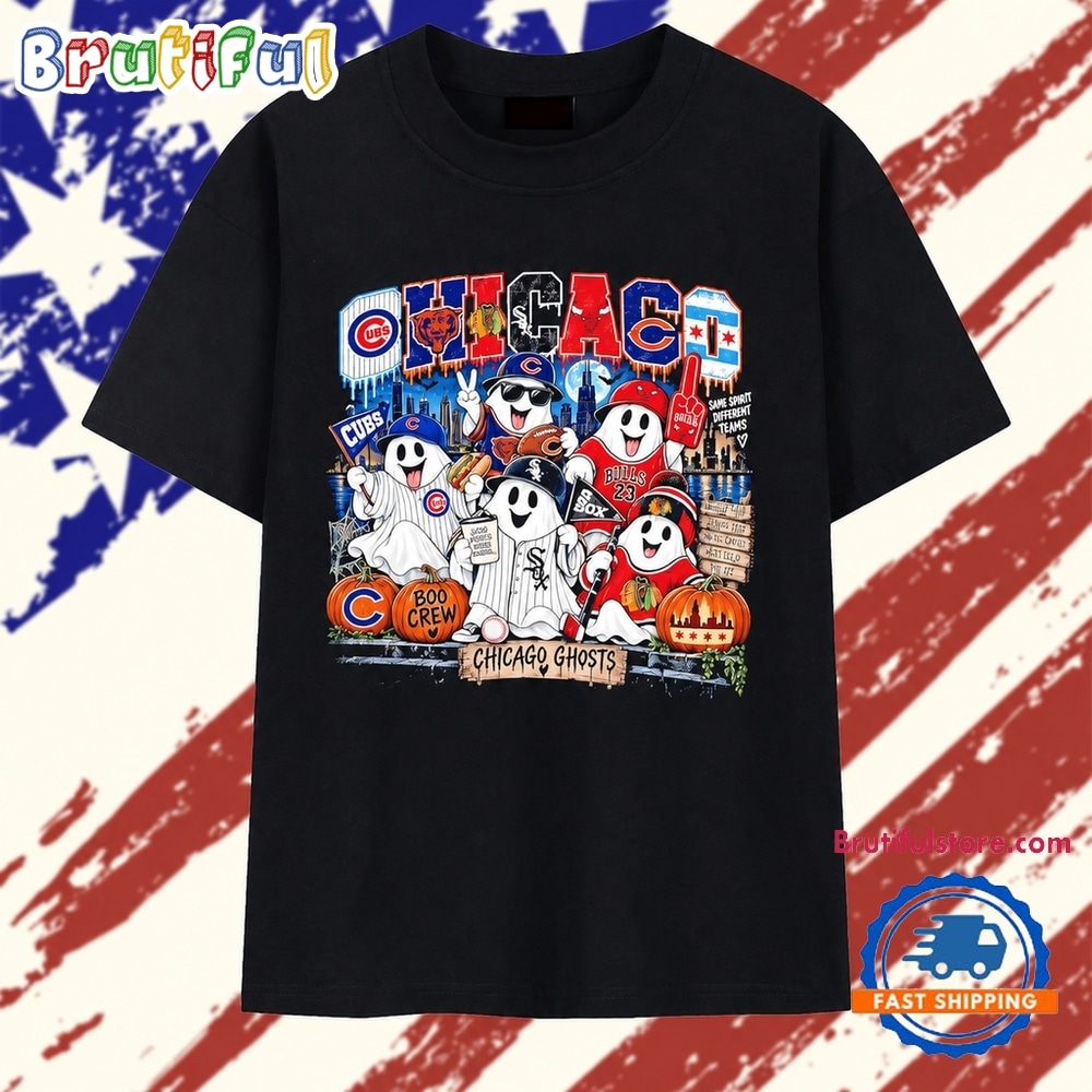 Chicago Ghosts Same Spirits Different Teams Boo Crew T Shirt Chicago Ghosts Same Spirits Different Teams Boo Crew T Shirt