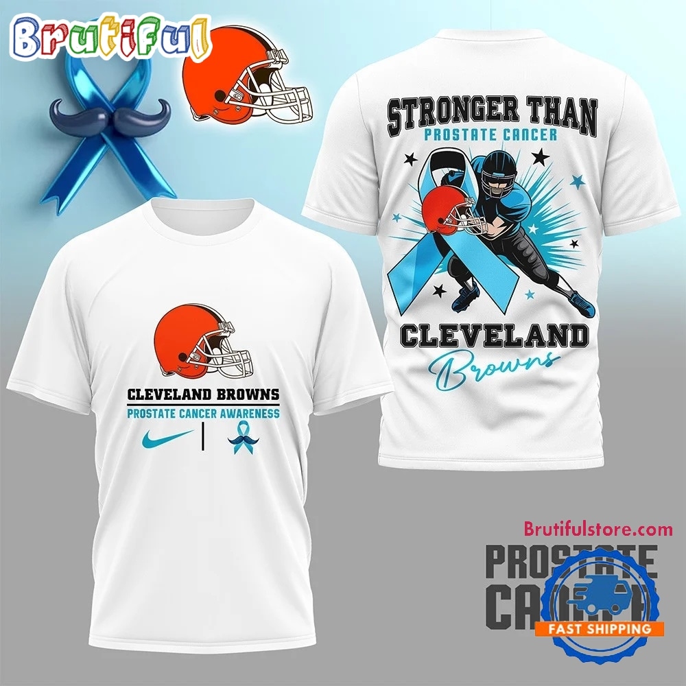 Cleveland Browns NFL Prostate Cancer Awareness Month 3D Shirt Cleveland Browns NFL Prostate Cancer Awareness Month 3D Shirt