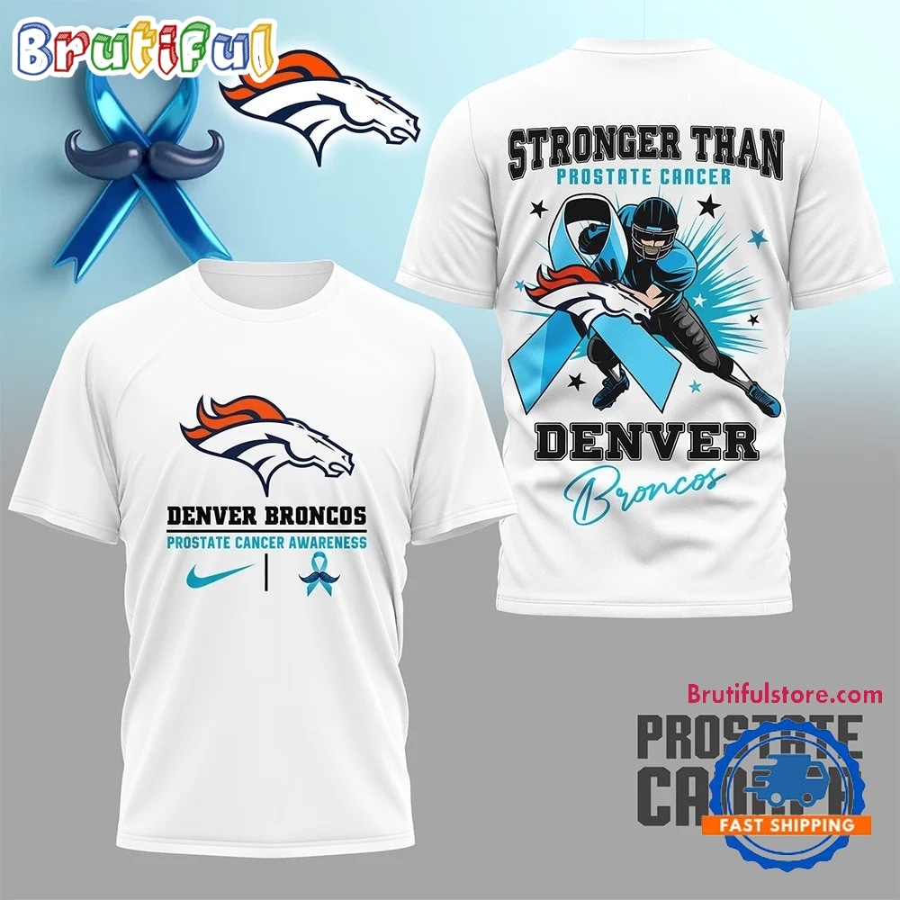 Denver Broncos NFL Prostate Cancer Awareness Month 3D Shirt Denver Broncos NFL Prostate Cancer Awareness Month 3D Shirt