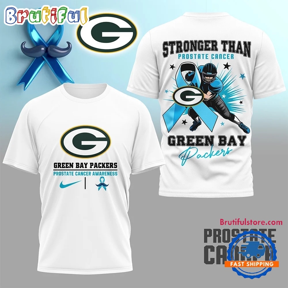 Green Bay Packers NFL Prostate Cancer Awareness Month 3D Shirt Green Bay Packers NFL Prostate Cancer Awareness Month 3D Shirt