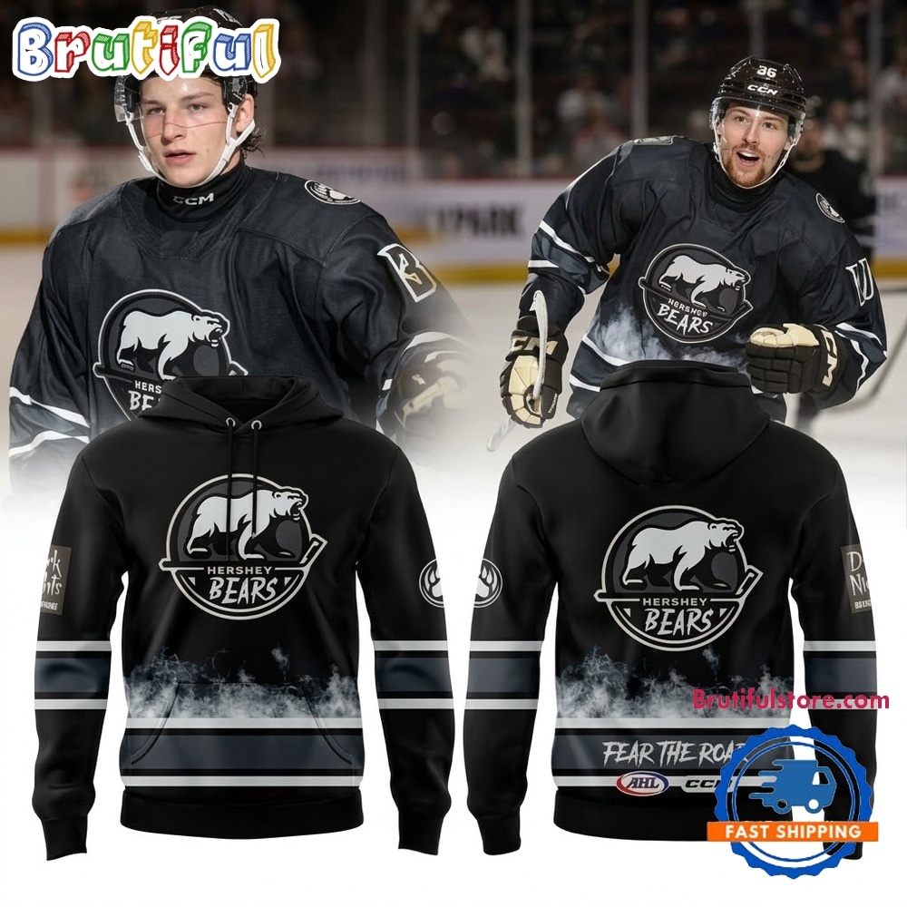 Hershey Bears Hersheypark Dark Nights 2026 Black Hoodie Hershey Bears Hersheypark Dark Nights 2026 Black Hoodie