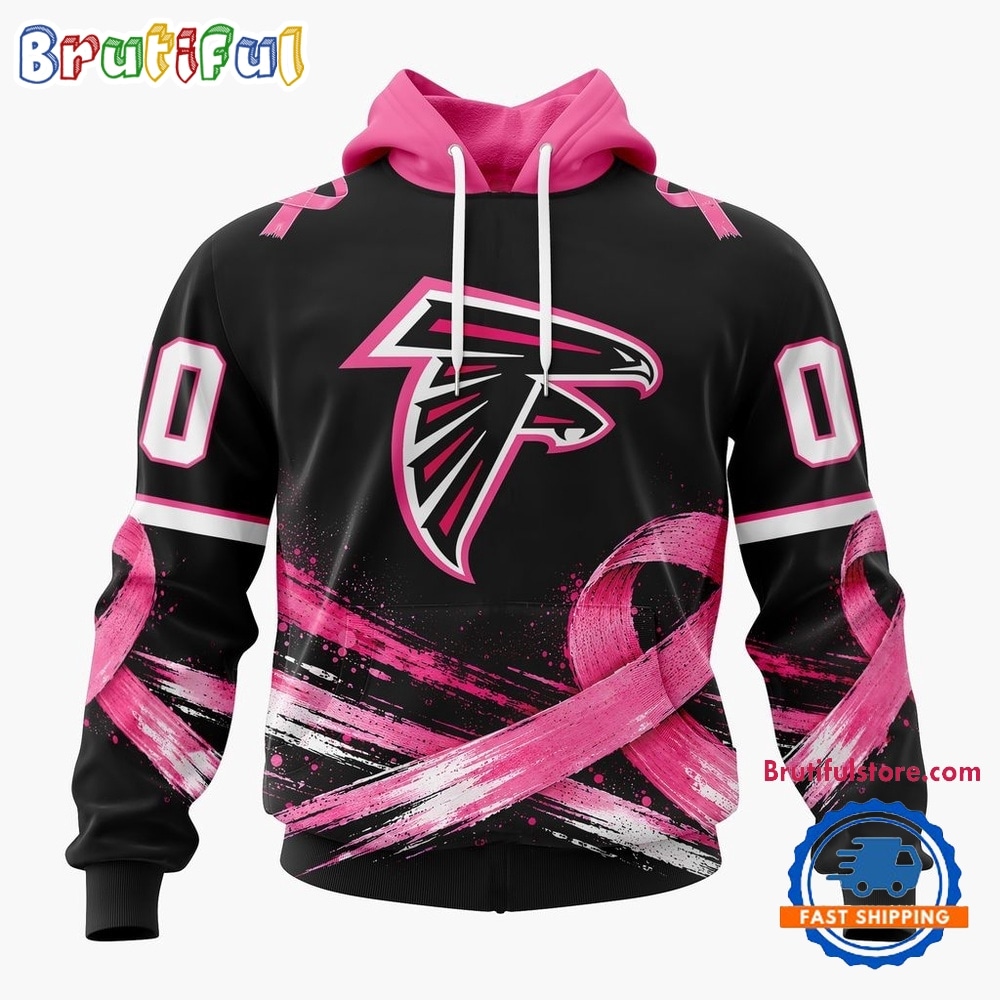 NFL Atlanta Falcons Personalized Pink Fights Breast Cancer 2026 Design Hoodie, TShirt, Sweatshirt 1