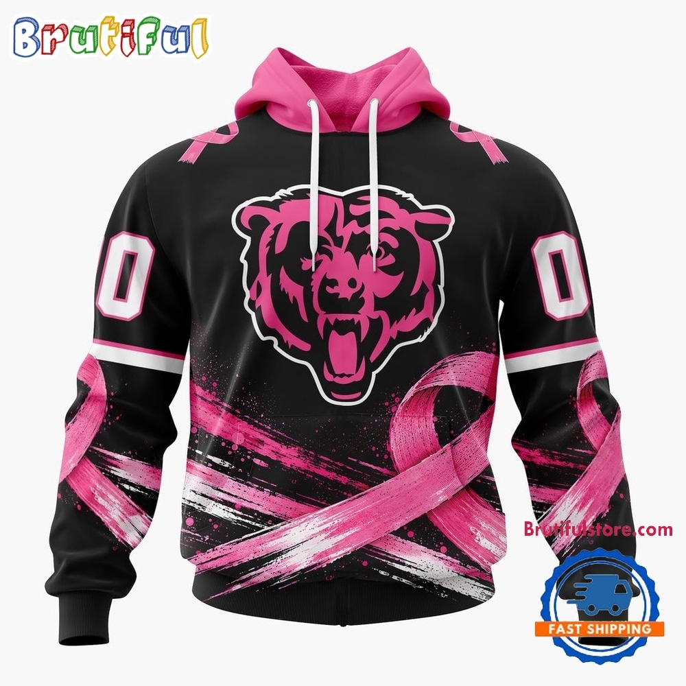 NFL Chicago Bears Personalized Pink Fights Breast Cancer 2026 Design Hoodie, TShirt, Sweatshirt 1