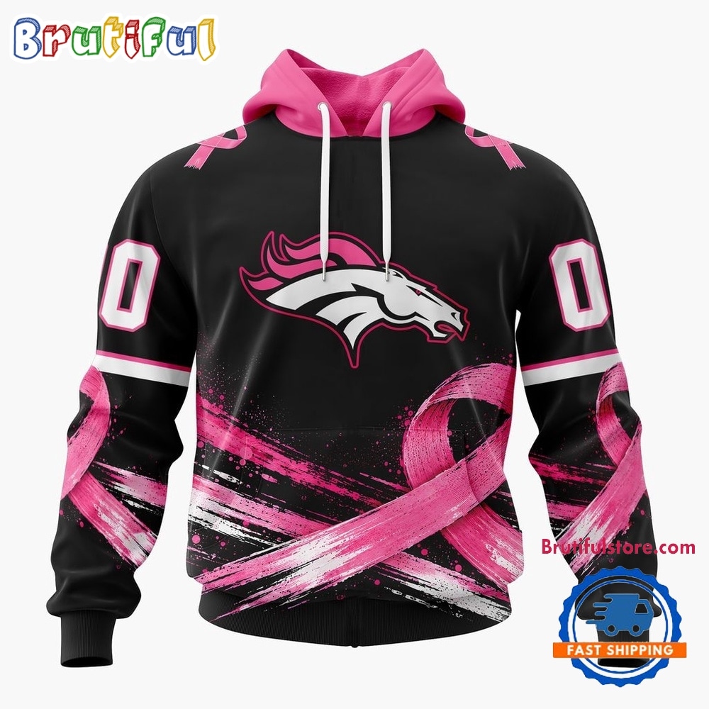 NFL Denver Broncos Personalized Pink Fights Breast Cancer 2026 Design Hoodie, TShirt, Sweatshirt 1