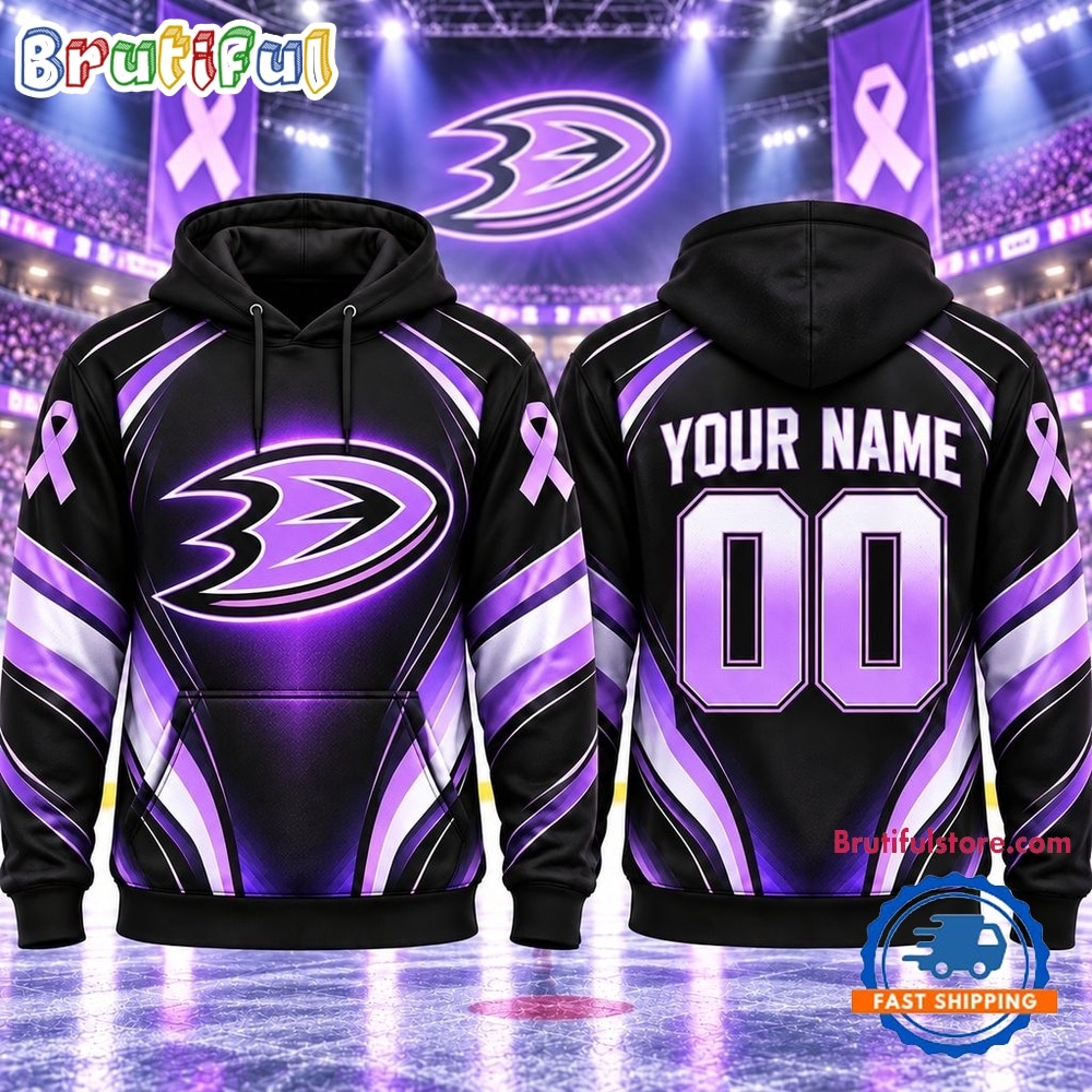 NHL Anaheim Ducks 2026 Hockey Fights Cancer Personalized Hoodie Shirt NHL Anaheim Ducks 2026 Hockey Fights Cancer Personalized Hoodie Shirt