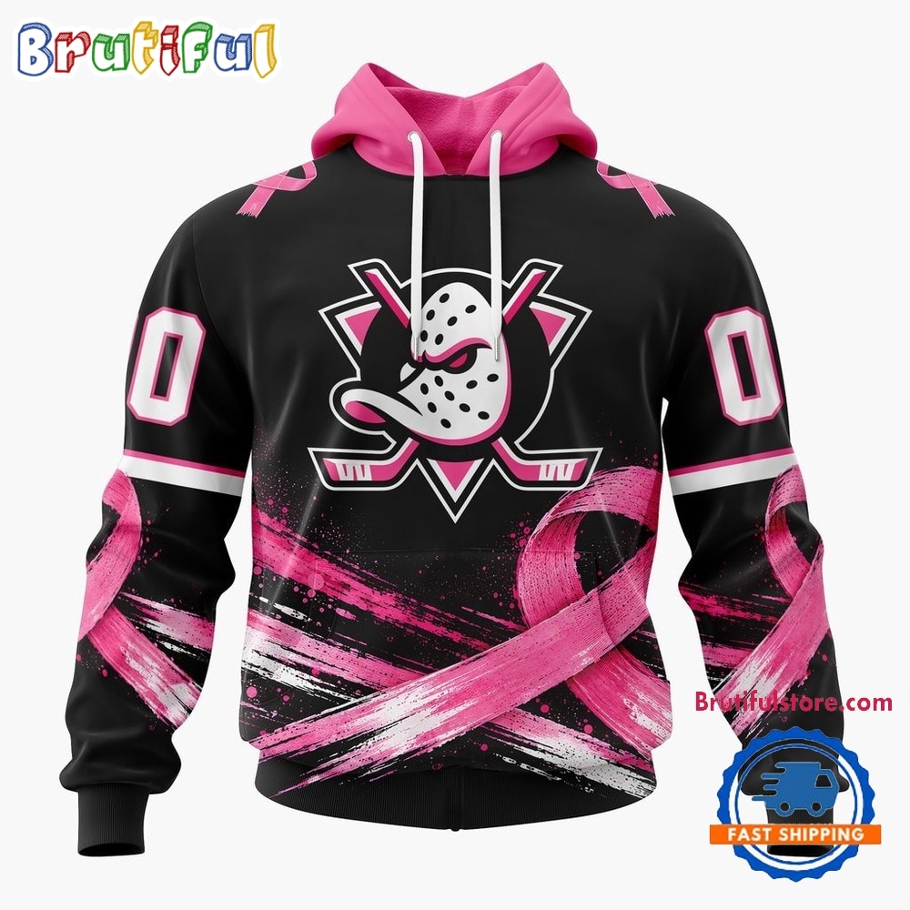 NHL Anaheim Ducks 2026 Hockey Pink Fights Breast Cancer Design Hoodie, TShirt, Sweatshirt 1