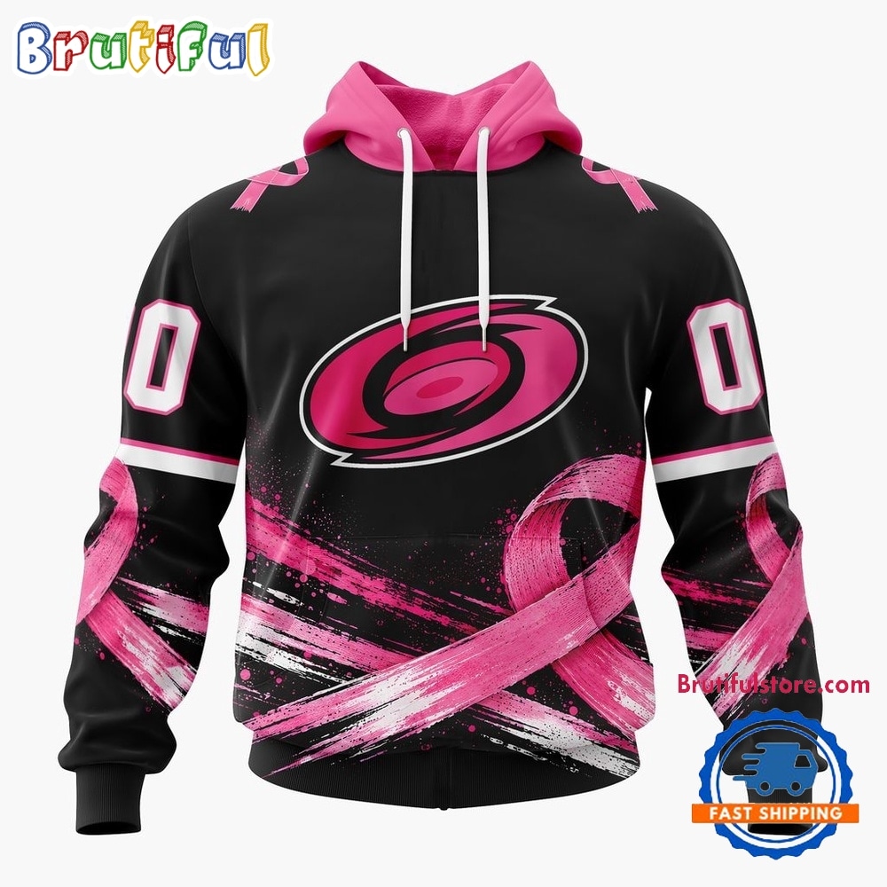 NHL Carolina Hurricanes 2026 Hockey Pink Fights Breast Cancer Design Hoodie, TShirt, Sweatshirt 1
