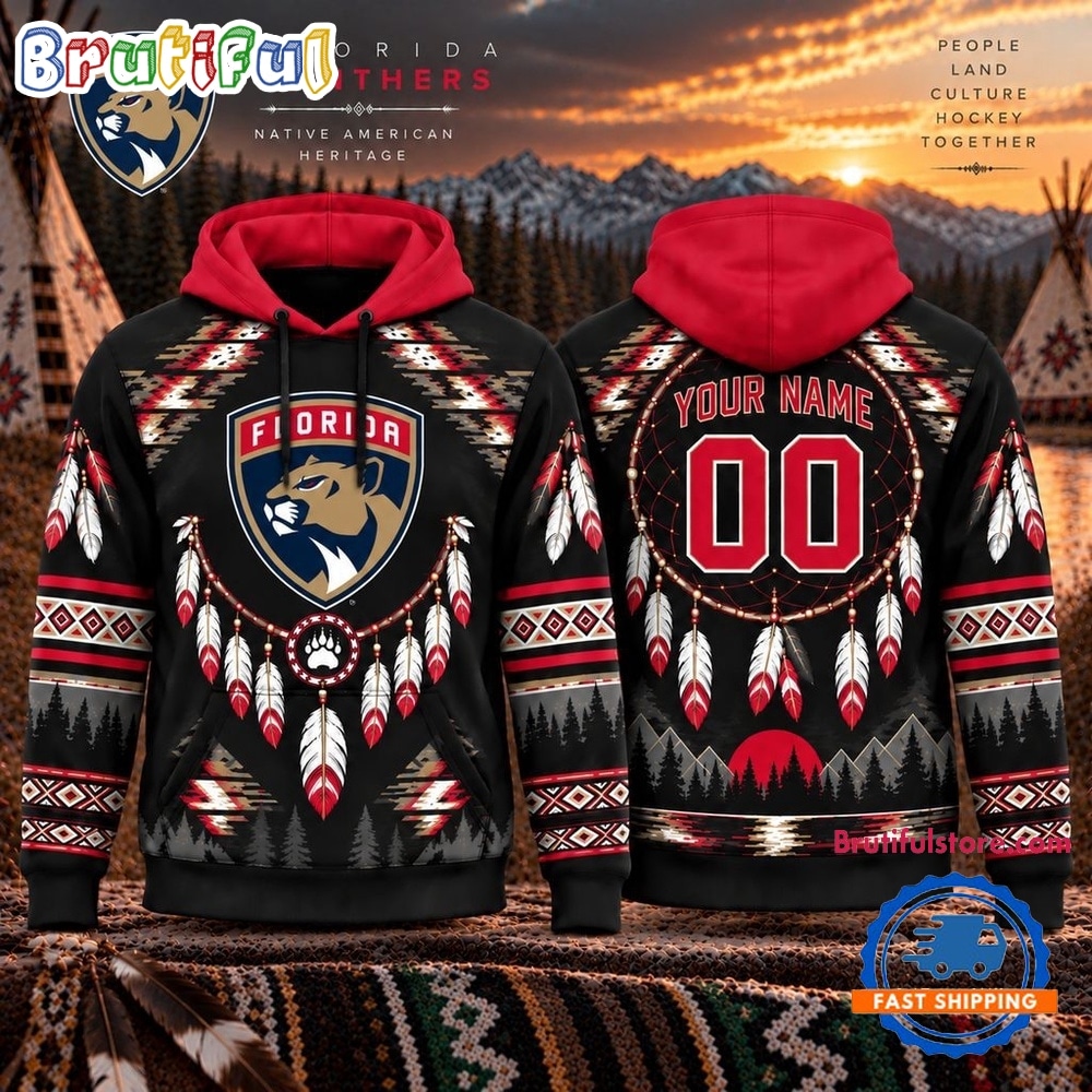 NHL Florida Panthers 2026 Native American Heritage Design Hoodie Shirt NHL Florida Panthers 2026 Native American Heritage Design Hoodie Shirt