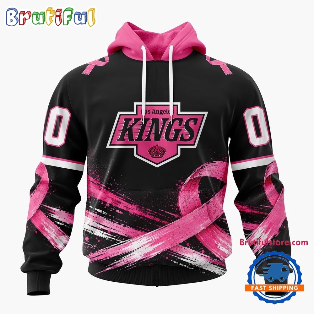 NHL Los Angeles Kings 2026 Hockey Pink Fights Breast Cancer Design Hoodie, TShirt, Sweatshirt 1