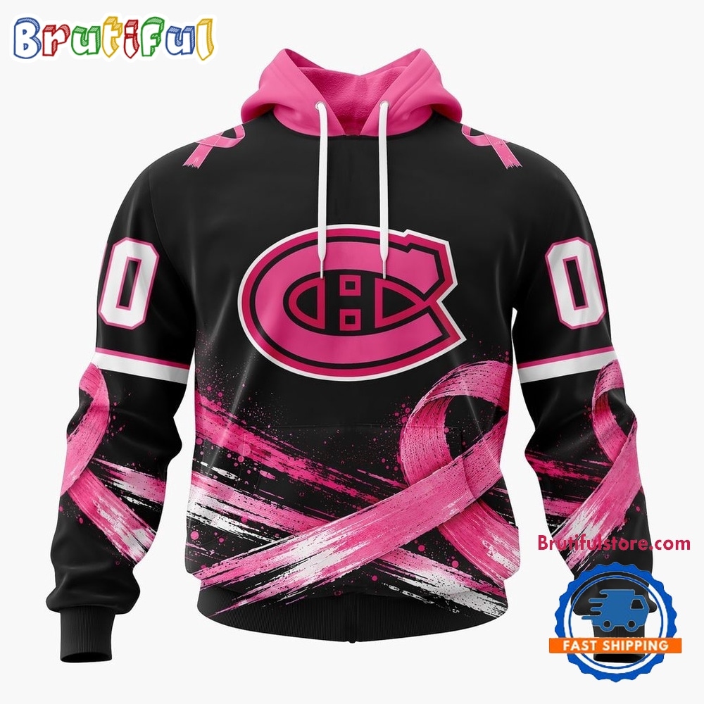NHL Montreal Canadiens 2026 Hockey Pink Fights Breast Cancer Design Hoodie, TShirt, Sweatshirt 1