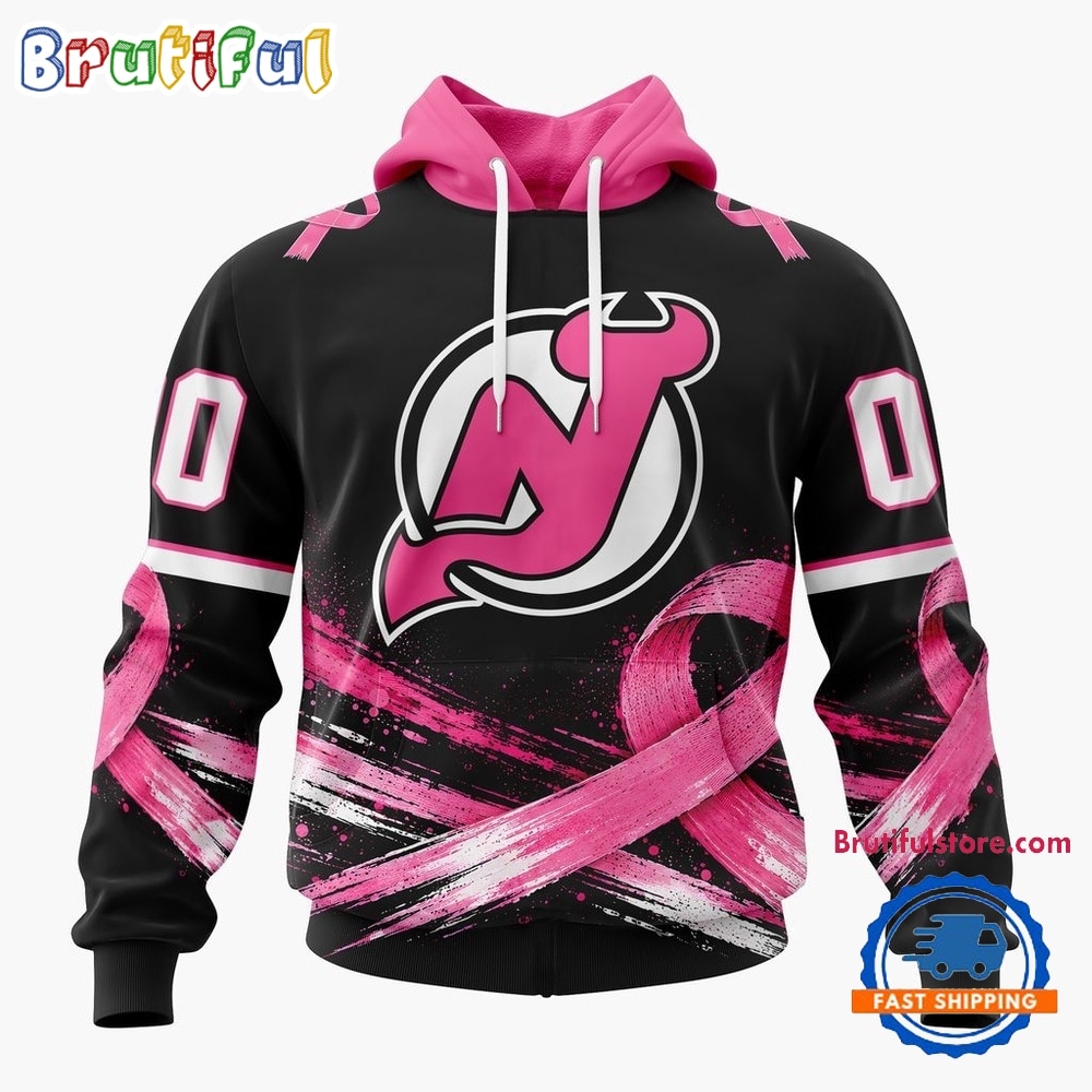 NHL New Jersey Devils 2026 Hockey Pink Fights Breast Cancer Design Hoodie, TShirt, Sweatshirt 1