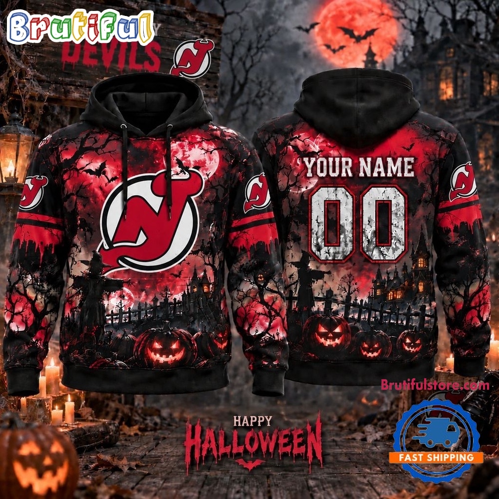 NHL New Jersey Devils Special Halloween 2026 Design Hoodie Shirt NHL New Jersey Devils Special Halloween 2026 Design Hoodie Shirt