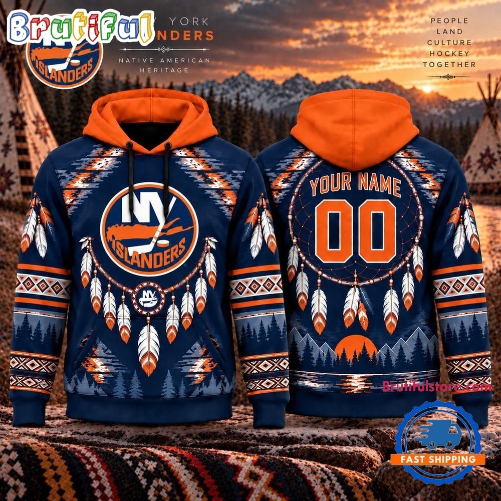 NHL New York Islanders 2026 Native American Heritage Design Hoodie Shirt NHL New York Islanders 2026 Native American Heritage Design Hoodie Shirt