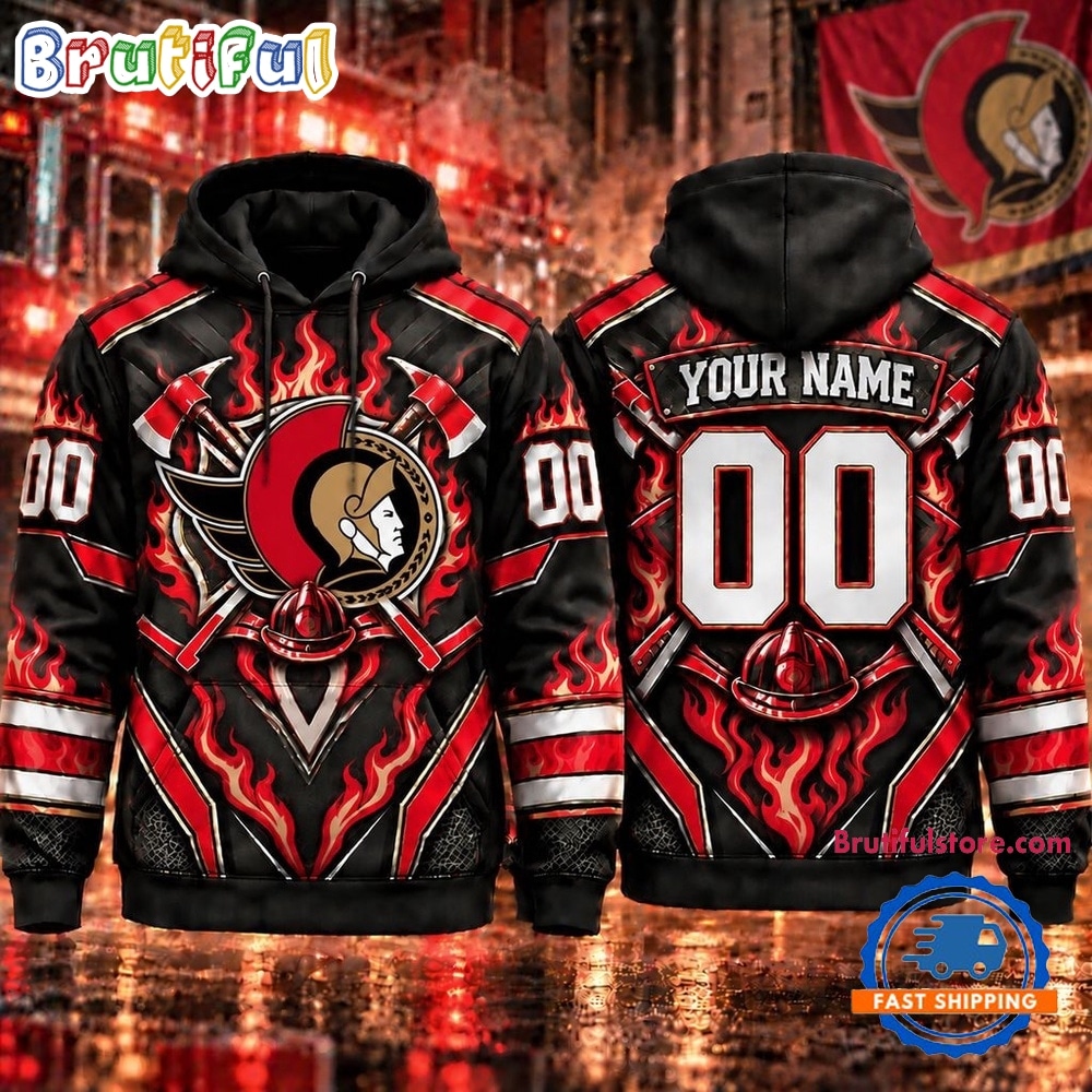 NHL Ottawa Senators 2026 Honoring Firefighters Personalized Hoodie Shirt NHL Ottawa Senators 2026 Honoring Firefighters Personalized Hoodie Shirt