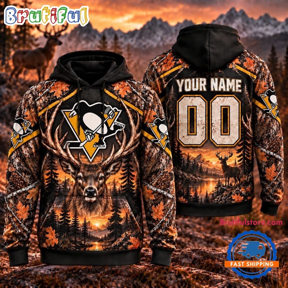 NHL Pittsburgh Penguins 2026 Personalized Hunting Camo Design Hoodie NHL Pittsburgh Penguins 2026 Personalized Hunting Camo Design Hoodie