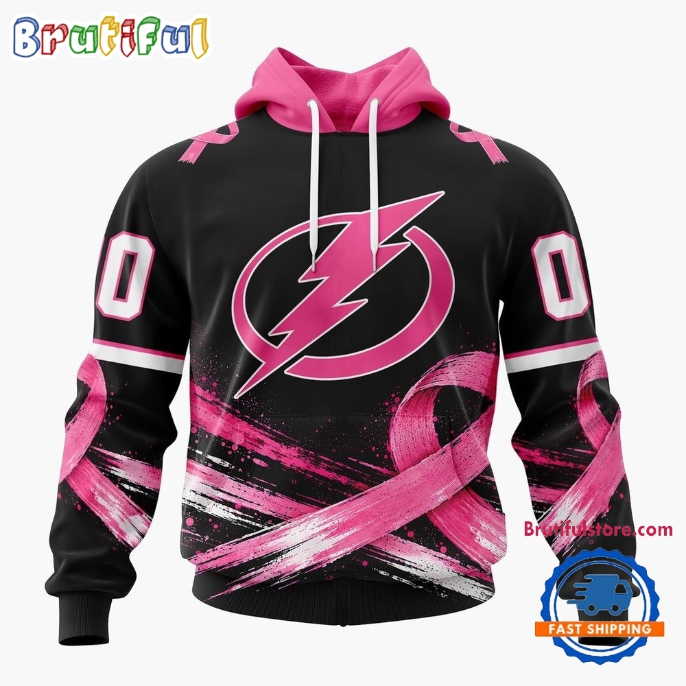 NHL Tampa Bay Lightning 2026 Hockey Pink Fights Breast Cancer Design Hoodie, TShirt, Sweatshirt 1