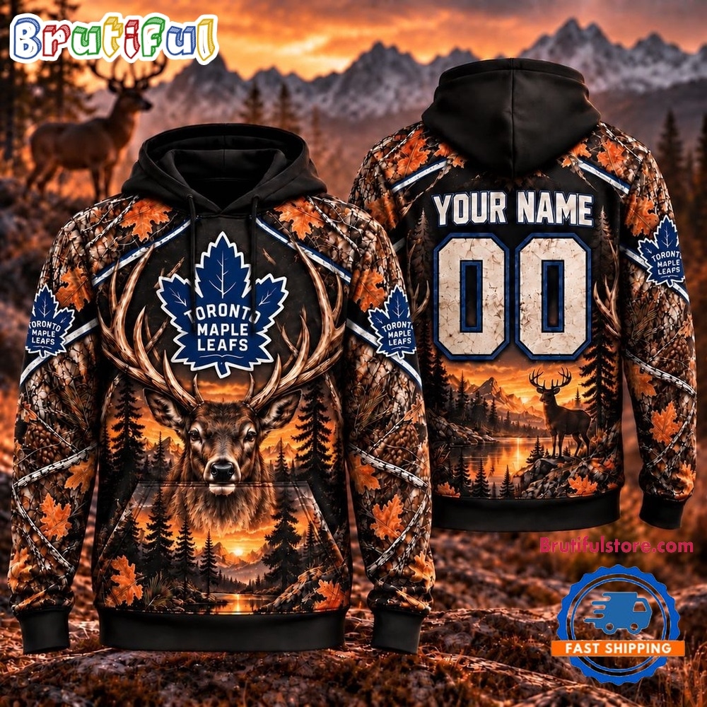 NHL Toronto Maple Leafs 2026 Personalized Hunting Camo Design Hoodie NHL Toronto Maple Leafs 2026 Personalized Hunting Camo Design Hoodie