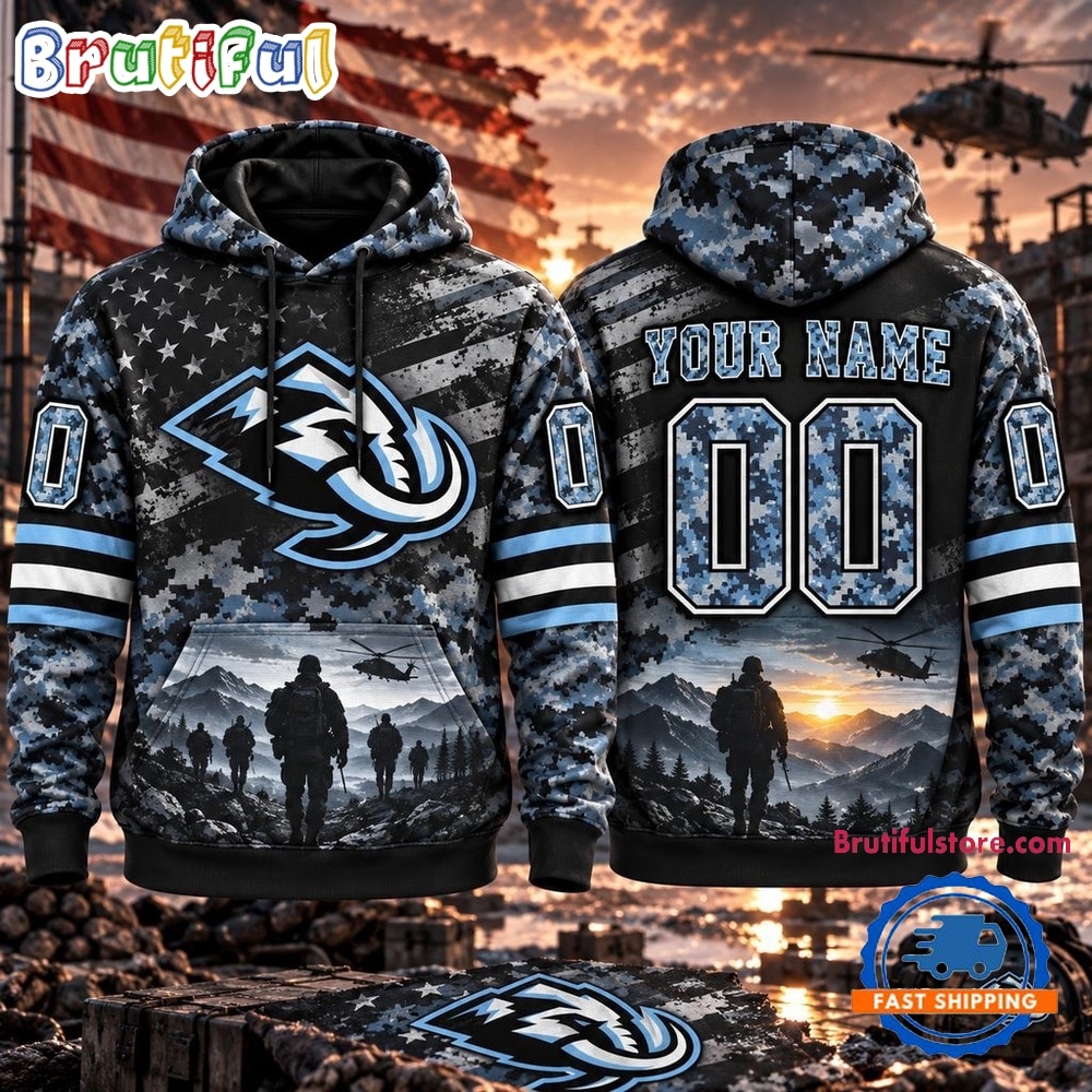 NHL Utah Mammoth Military Appreciation Design Personalized Hoodie NHL Utah Mammoth Military Appreciation Design Personalized Hoodie