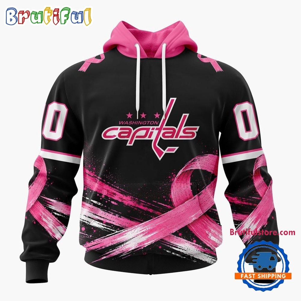 NHL Washington Capitals 2026 Hockey Pink Fights Breast Cancer Design Hoodie, TShirt, Sweatshirt 1
