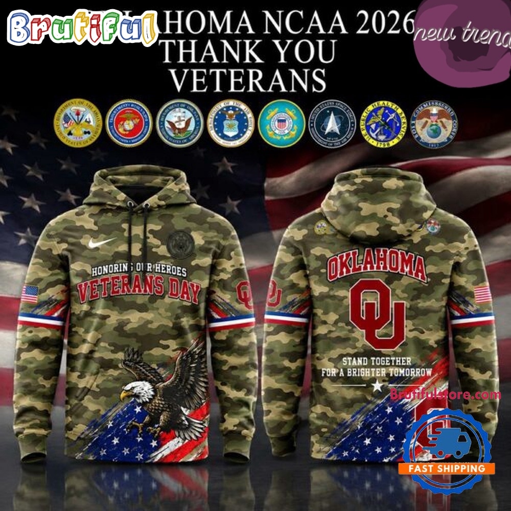 Oklahoma Sooners Veterans Day 2026 Hoodie Oklahoma Sooners Veterans Day 2026 Hoodie