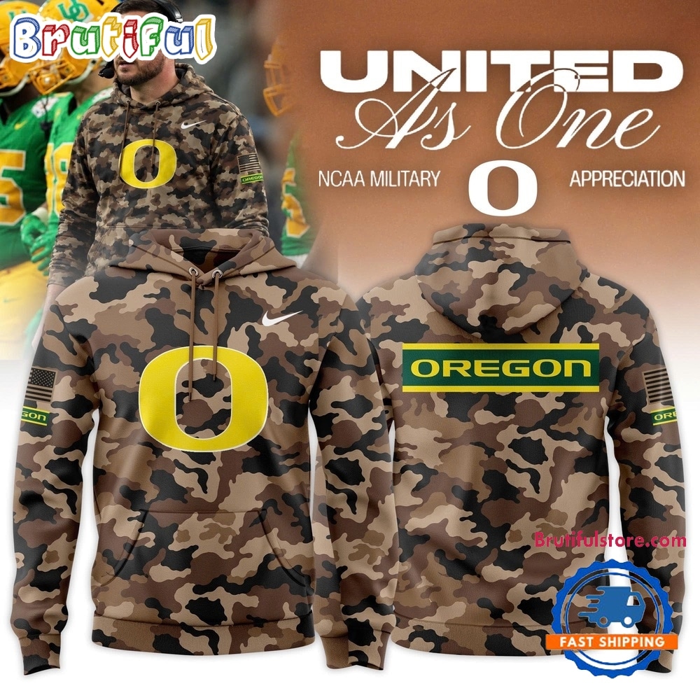 Oregon Ducks 2026 Military Appreciation New Design Hoodie Oregon Ducks 2026 Military Appreciation New Design Hoodie