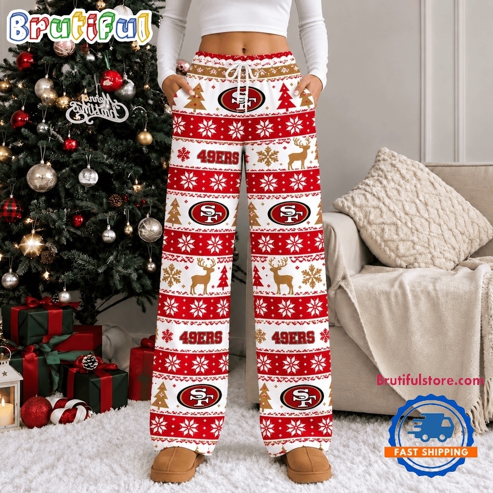 San Francisco 49ers NFL Christmas Loose Pajama Pants San Francisco 49ers NFL Christmas Loose Pajama Pants