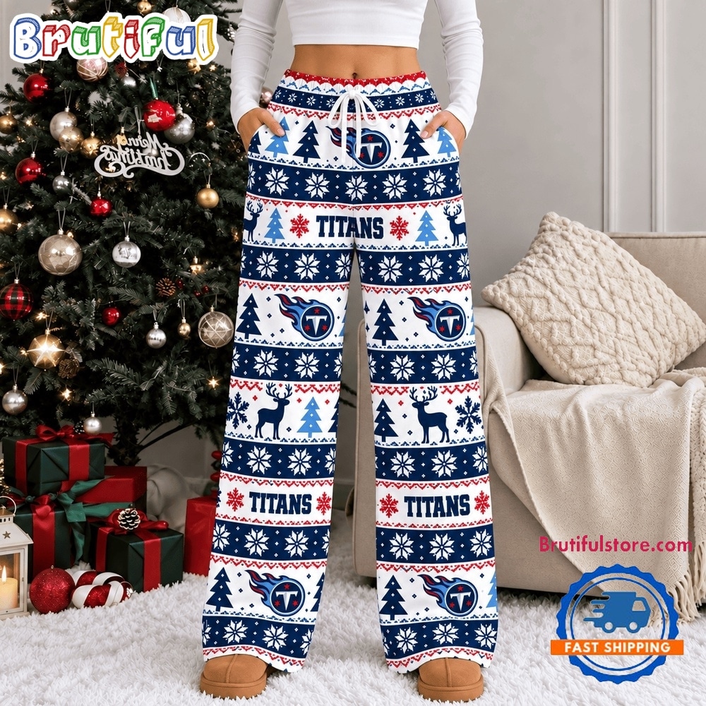 Tennessee Titans NFL Christmas Loose Pajama Pants Tennessee Titans NFL Christmas Loose Pajama Pants