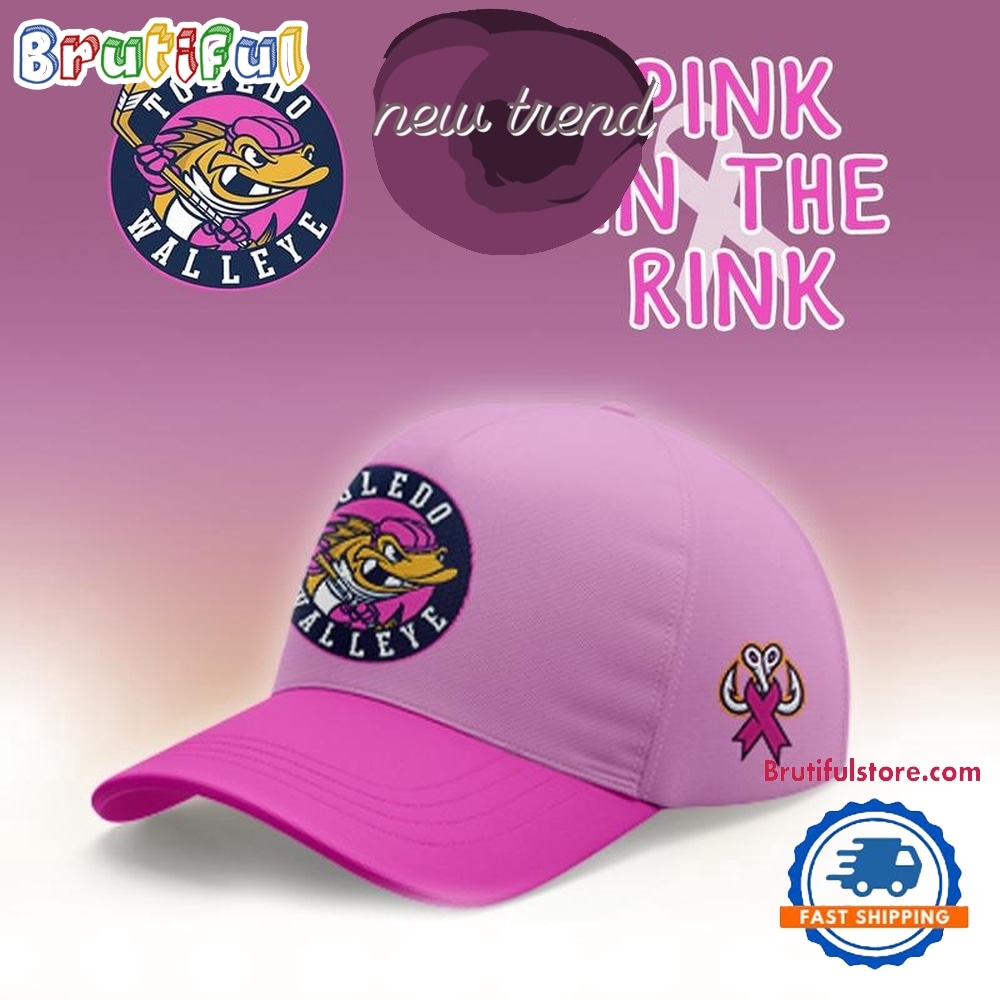 Toledo Walleye 2026 Pink In The Rink Limited Edition Cap Toledo Walleye 2026 Pink In The Rink Limited Edition Cap